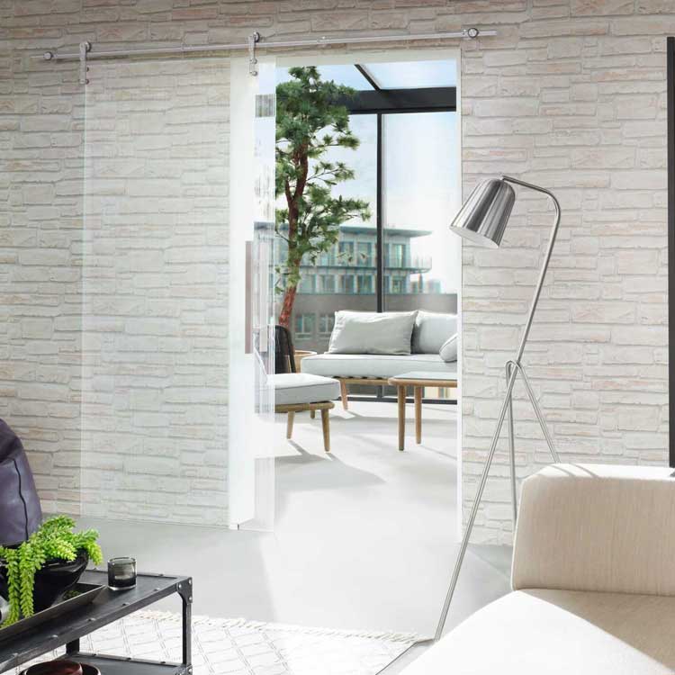 alt="Hörmann Glas Schiebetür Innentür"